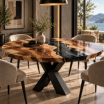 Orvella Round Epoxy Table